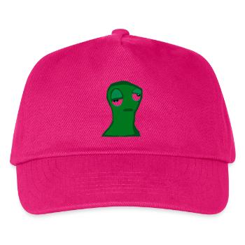 Tired Green Character – Minimalist Cartoon, Frus - Kids’ Baseball Cap - fuchsia - Front