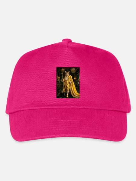 Barocke Goldene Königskatze - Kinder Basecap - Fuchsia