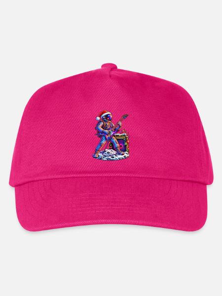 KOSMISCHER ROCKER | Santas lautester Helfer - Kinder Basecap - Fuchsia