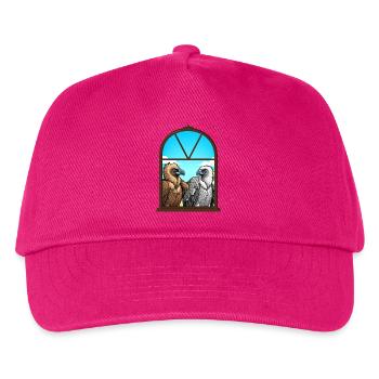 Adlerblick Fensterduo — Geier Freunde - Kinder Basecap - Fuchsia - Vorne