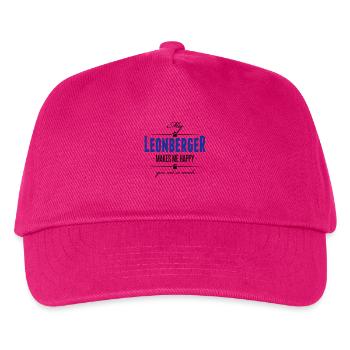 My Leonberger makes me happy - Kinder Basecap - Fuchsia - Vorne