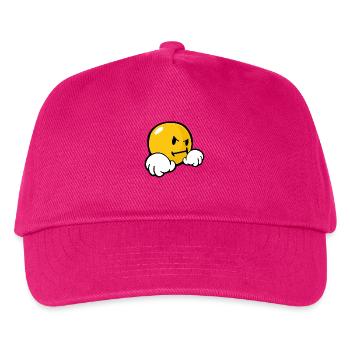Smiley Stubborn - Kids’ Baseball Cap - fuchsia - Front