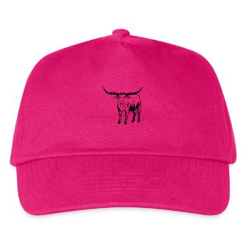 Texas Longhorn Buffalo - Kinder Basecap - Fuchsia - Vorne