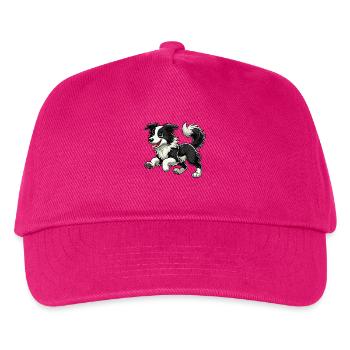 Border Collie zwr - Kids’ Baseball Cap - fuchsia - Front