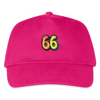 66 Symbole numérique - Casquette de baseball Enfant - fuchsia - Devant