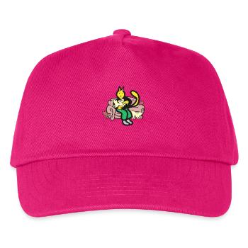 Katzen person - Kinder Basecap - Fuchsia - Vorne