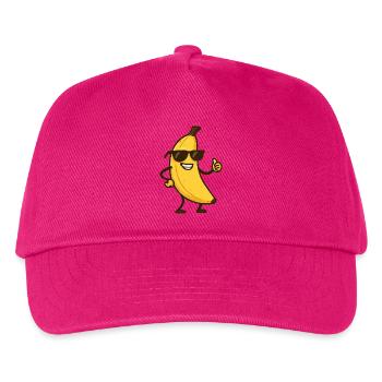 Banana Comic - Kids’ Baseball Cap - fuchsia - Front