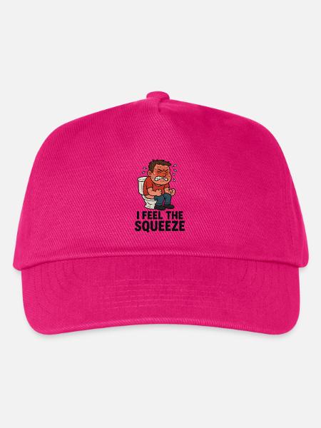 WC Stuhlgang Toilette Witzig Kinder - Kinder Basecap - Fuchsia