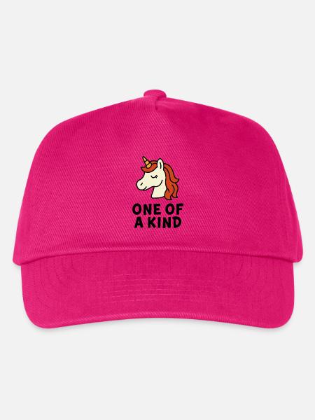 Eleganter Einhorn-Print für Fantasieliebhaber - Kinder Basecap - Fuchsia