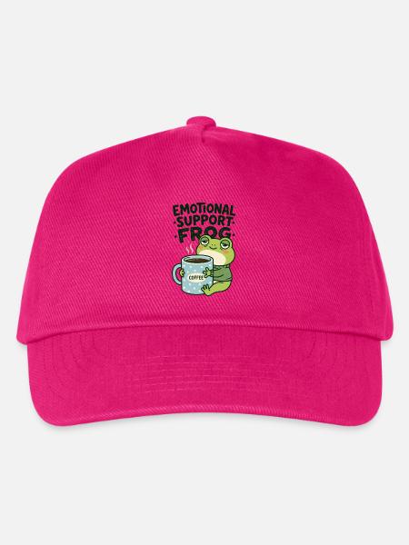 Emotionaler Unterstützungsfrosch - Kinder Basecap - Fuchsia