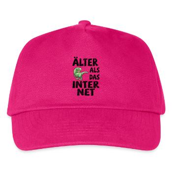 Älter als das Internet - Dino - Kinder Basecap - Fuchsia - Vorne