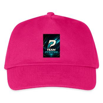 Pfeffer Team Logo Familienname Nachname Fimrma - Kinder Basecap - Fuchsia - Vorne