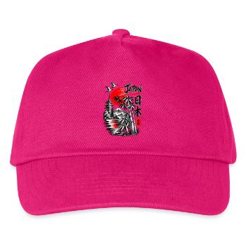 Japan – Land der aufgehenden Sonne - Kinder Basecap - Fuchsia - Vorne