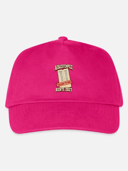 Ausgestempelt Rente 2027 - Kinder Basecap - Fuchsia