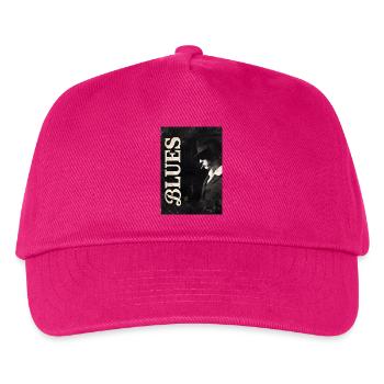 Gents Noir Vintage Blues Man - Kinder Basecap - Fuchsia - Vorne