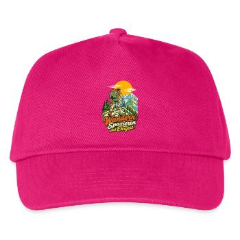 Wandern Spazieren mit Ehrgeiz - Kinder Basecap - Fuchsia - Vorne
