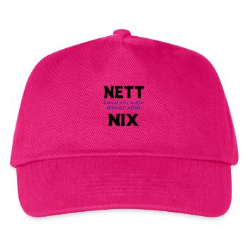 Nett kann ich auch, bringt aber nix - Kinder Basecap - Fuchsia - Vorne