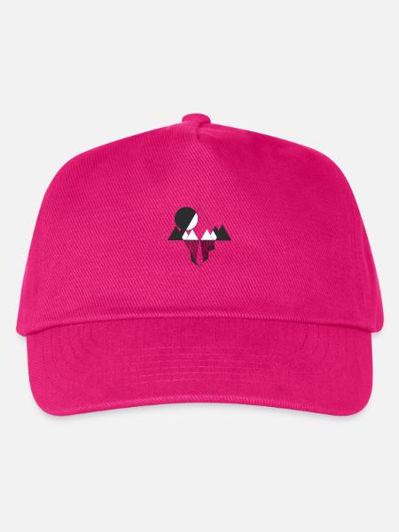 Berge mit Straße - Kinder Basecap - Fuchsia