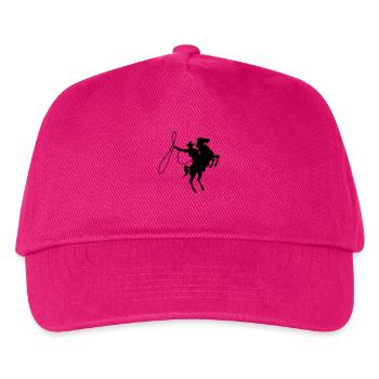Cowboy auf Pferd - Kinder Basecap - Fuchsia - Vorne