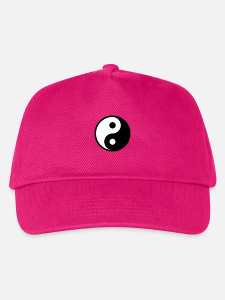 Ying Yang Symbol - Kinder Basecap - Fuchsia