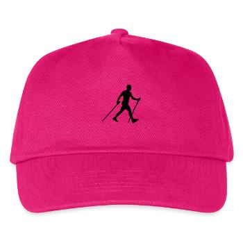 nordic_walking__f1 - Kids’ Baseball Cap - fuchsia - Front