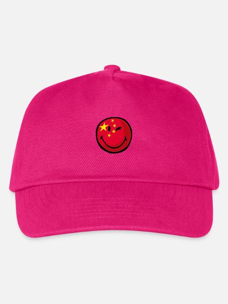 Smiley China - Kinder Basecap - Fuchsia