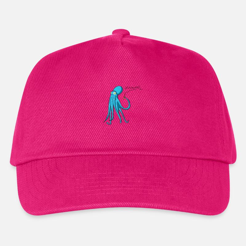Krake kragelt - Kinder Basecap - Fuchsia