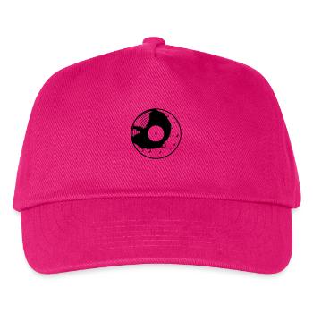 Disque vinyle Party Moon - Casquette de baseball Enfant - fuchsia - Devant