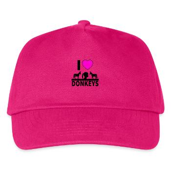 Donkey - Kids’ Baseball Cap - fuchsia - Front