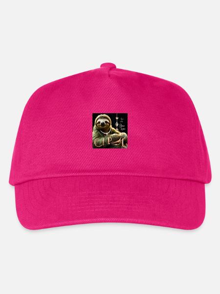 Das Leben auf der Faultierspur - Kinder Basecap - Fuchsia