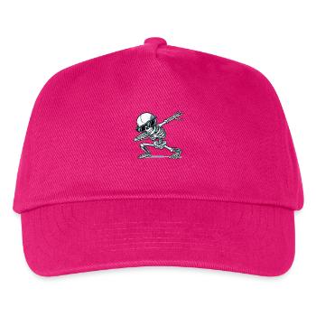 skull dabbing - Kinder Basecap - Fuchsia - Vorne