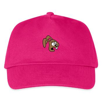 Lapin Horrifié Craintif Désespéré Confus Cool - Casquette de baseball Enfant - fuchsia - Devant