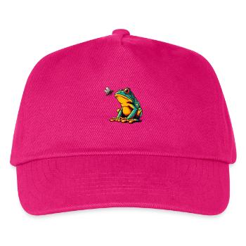 The frog and the fly - Kids’ Baseball Cap - fuchsia - Front
