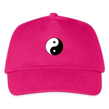 a00006_yin_and_yang - Kids’ Baseball Cap - fuchsia - Front
