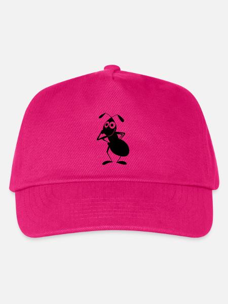 Ameise zieht Augenlied runter - Kinder Basecap - Fuchsia