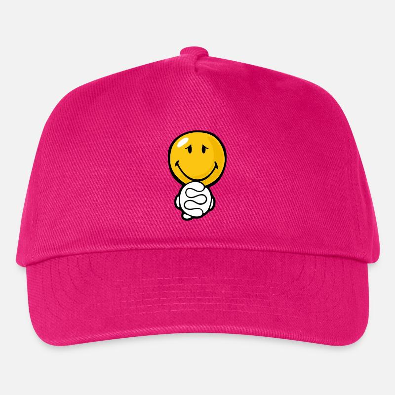 Smiley Plead - Kinder Basecap - Fuchsia