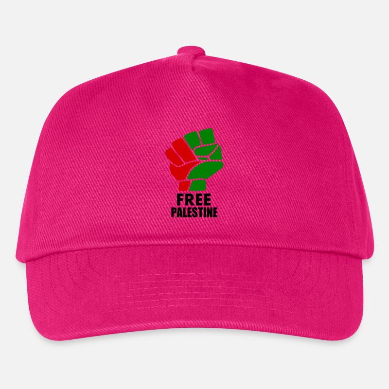 Free palestine - Kinder Basecap - Fuchsia