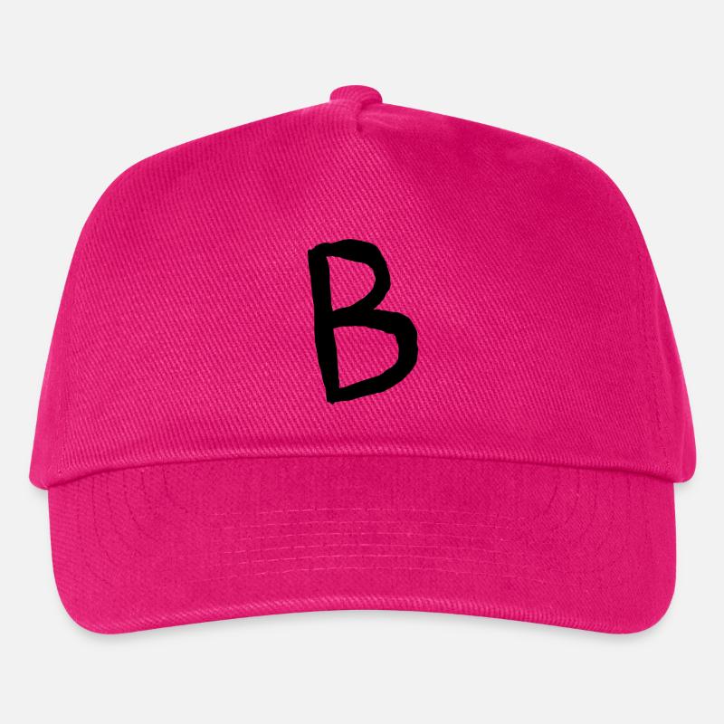 Buchstaben B - Kinder Basecap - Fuchsia