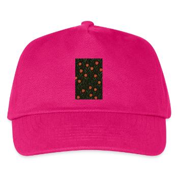 Tulpen Muster - Kinder Basecap - Fuchsia - Vorne