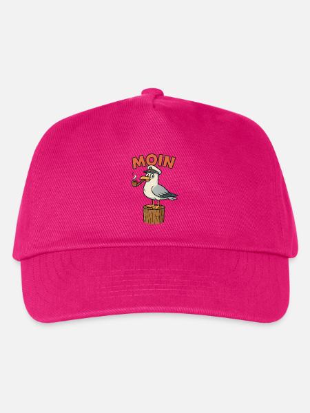 Moin Möwe - Kinder Basecap - Fuchsia
