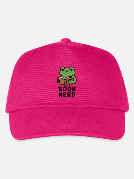 Wise Frog Lesebuch Drucken - Kinder Basecap - Fuchsia