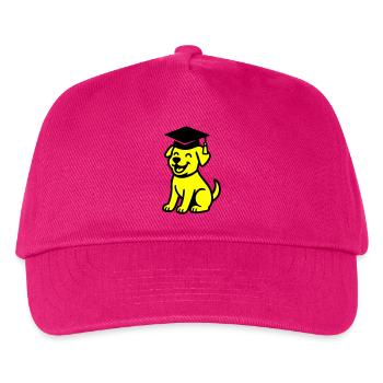 Bachelor Hund / Diplom Hund - Kinder Basecap - Fuchsia - Vorne
