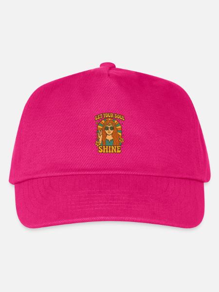 Let Your Soul Shine - Kinder Basecap - Fuchsia