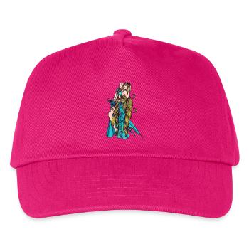 Bauchtänzerin im türkisfarbenen Kleid - Kinder Basecap - Fuchsia - Vorne