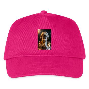 Flüsternder Cherub im goldenen Schein - Kinder Basecap - Fuchsia - Vorne