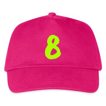 8 - Kinder Basecap - Fuchsia - Vorne