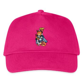 Katzenritter des Mutes - Kinder Basecap - Fuchsia - Vorne