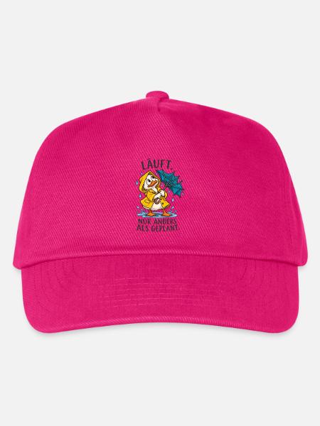 Lustige Ente – Anders als geplant - Kinder Basecap - Fuchsia