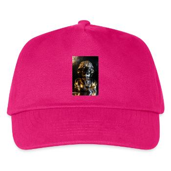 Goldene Cherub-Büste mit Felsgeste - Kinder Basecap - Fuchsia - Vorne