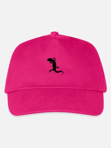 gecko silhouette - Kinder Basecap - Fuchsia